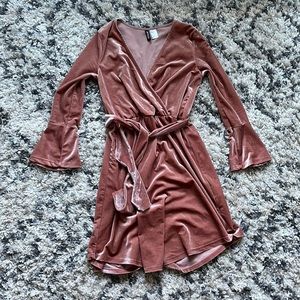 Pink Velvet Dress